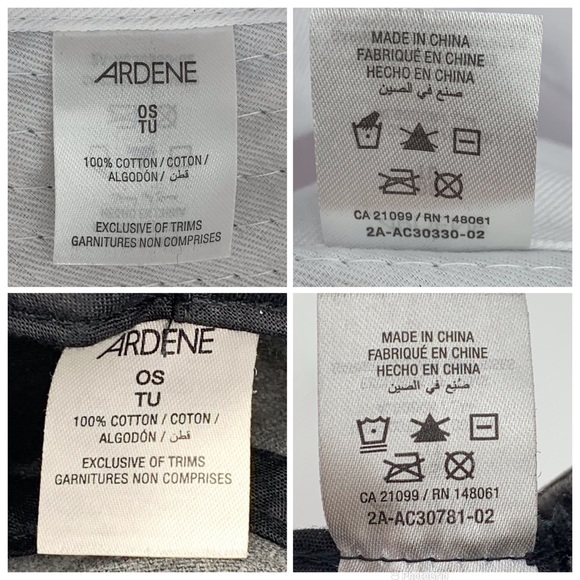 Ardene Tie Dye Yin & Yang Bucket Hat and Faded Black Denim Bucket Hat, One Size - Picture 16 of 16